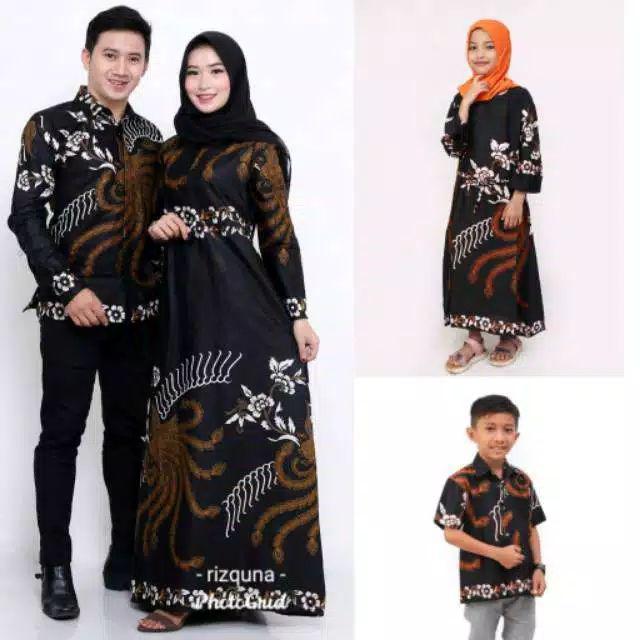 Batik Couple Keluarga Sania Ruffle Ori Ndoro Jowi Dnt Ahy