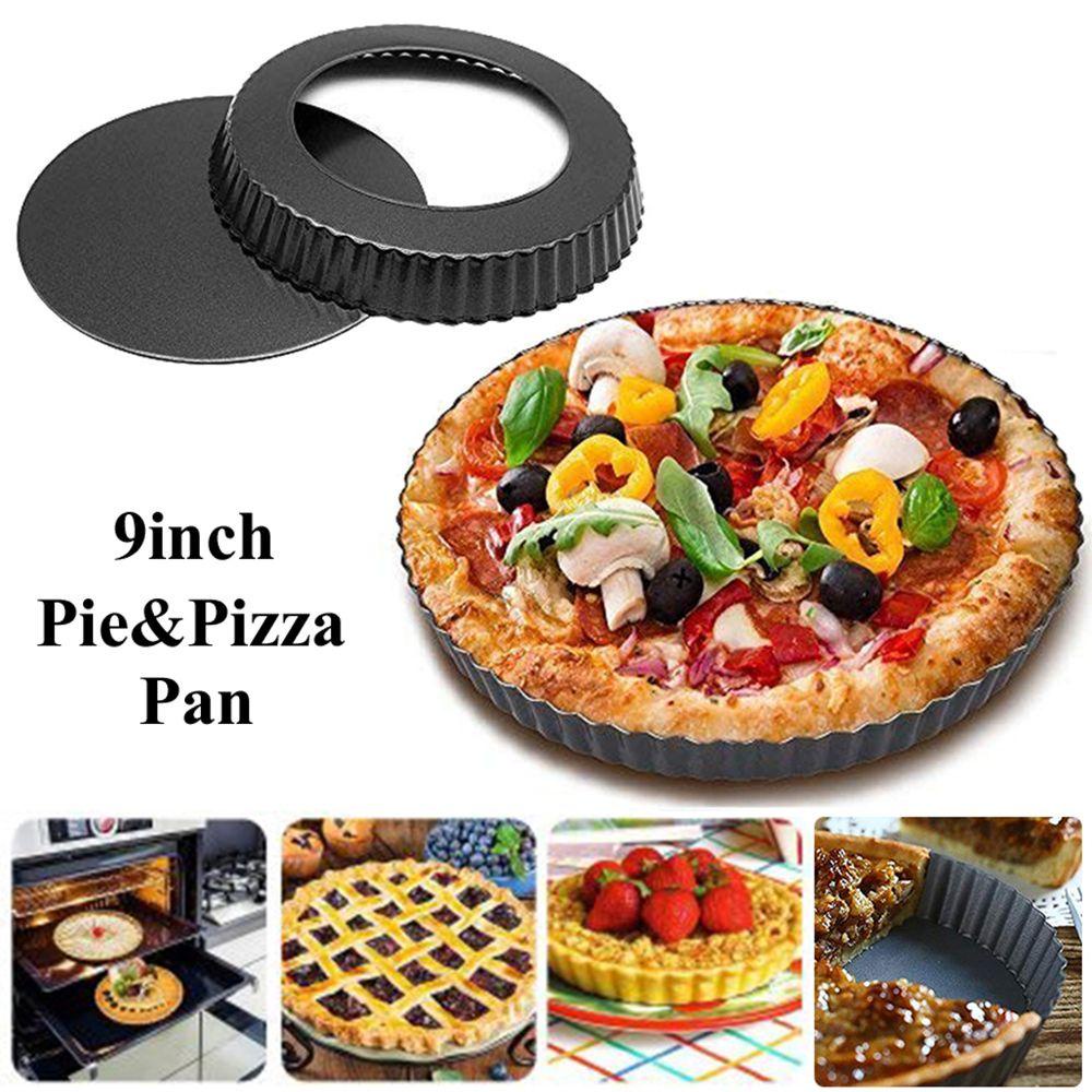 [Elegan] Loyang Pie Removable Kitchen Pizza Quiche Alat Panggang Anti Lengket