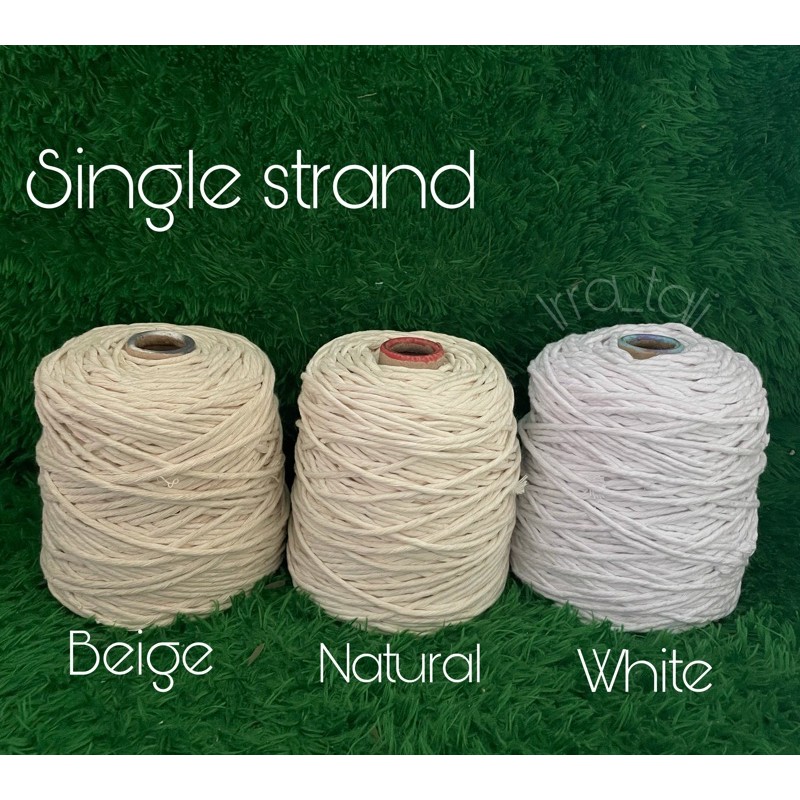 Tali katun single || Beige premium 1 kg