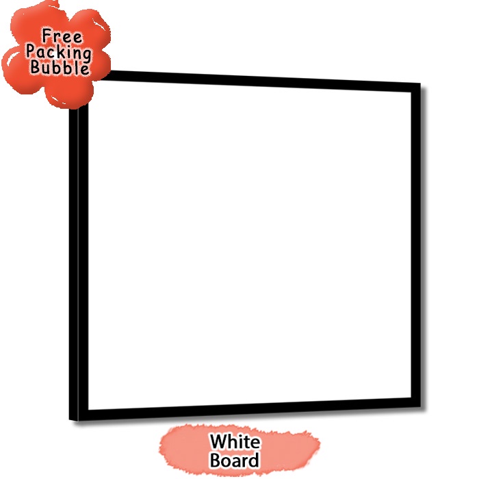 

White Board Melamin / Papan Tulis Putih Ukuran 30x30 cm
