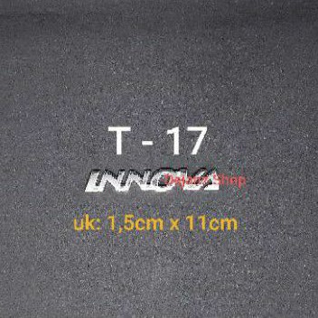 T-17. Emblem - Sticker - Stiker - Logo - Lambang - Tulisan INNOVA .Chrome