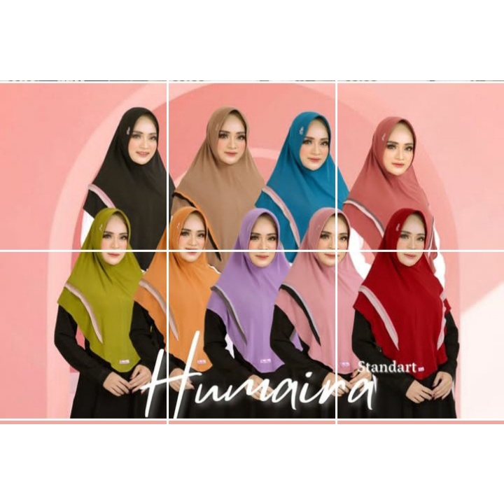 (COD) PROMO Humaira Standart by LinaLivia Hijab ORI - Bahan Jersey High Twist - Harga Ecer - Member 