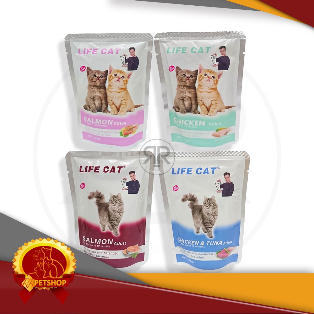 Makanan Kucing Lifecat Kitten 85 Gram Cat Food Life Cat Adult 85gr 85 gr