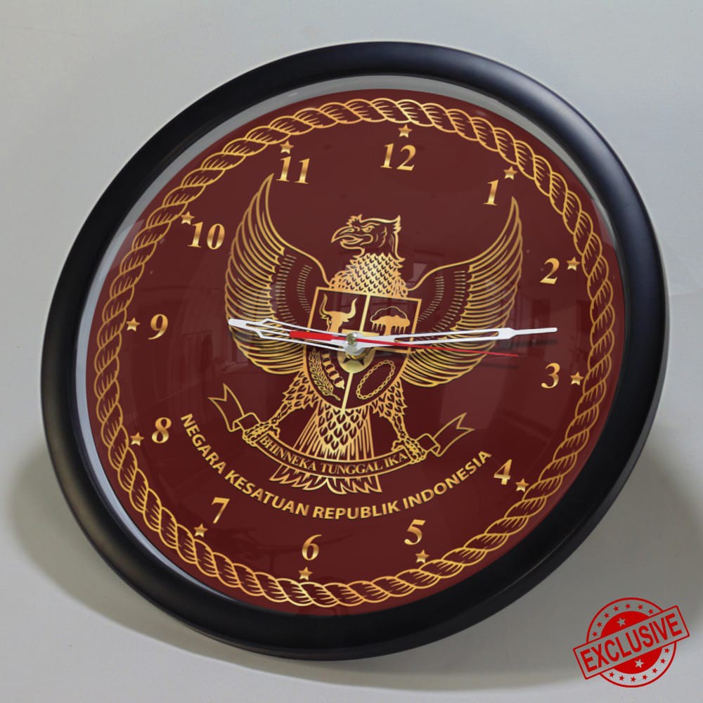 (ISTIMEWA BOSSQUE) JAM DINDING CUSTOM GARUDA INDONESIA - SUPER EXCLUSIVE