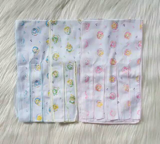 6Pc Gurita Ikat Bayi Lembut Mahkota Polos/ Motif-Gurita Bayi Murah Berkualitas