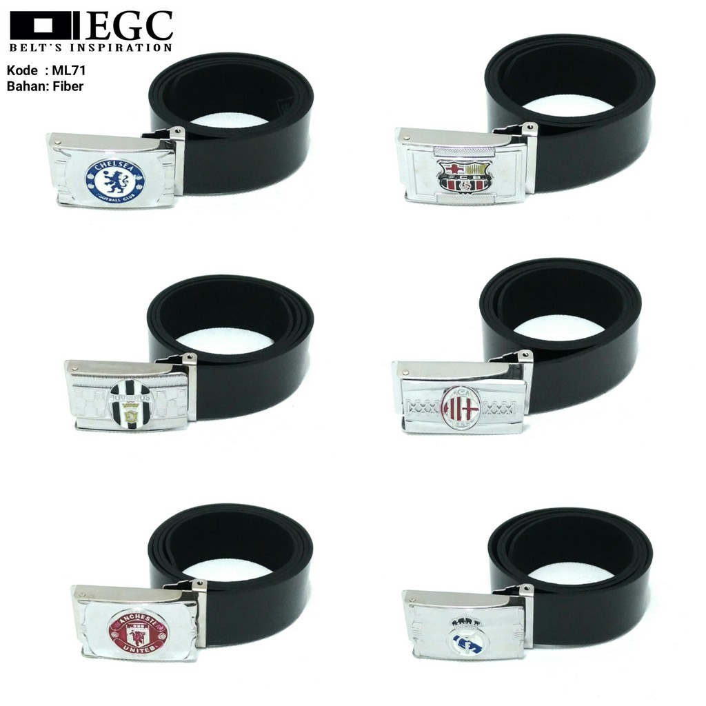 Ikat Pinggang Pria Asli Gesper Kulit Fiber Bola Laki Cowok Cowo Belt Impor Import CB6 + FBR JAVARINO