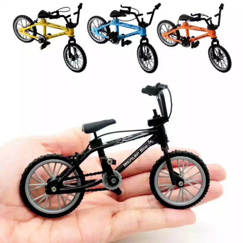 Mainan Sepeda Jari Diecast Miniatur Sepeda BMX Mini Finger board bicycle Fingers Game