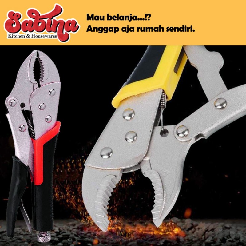Tang Jepit Buaya Burung Pipa Air Kapiler 10Inci Pliers Pressure Round 7ROT9VXX