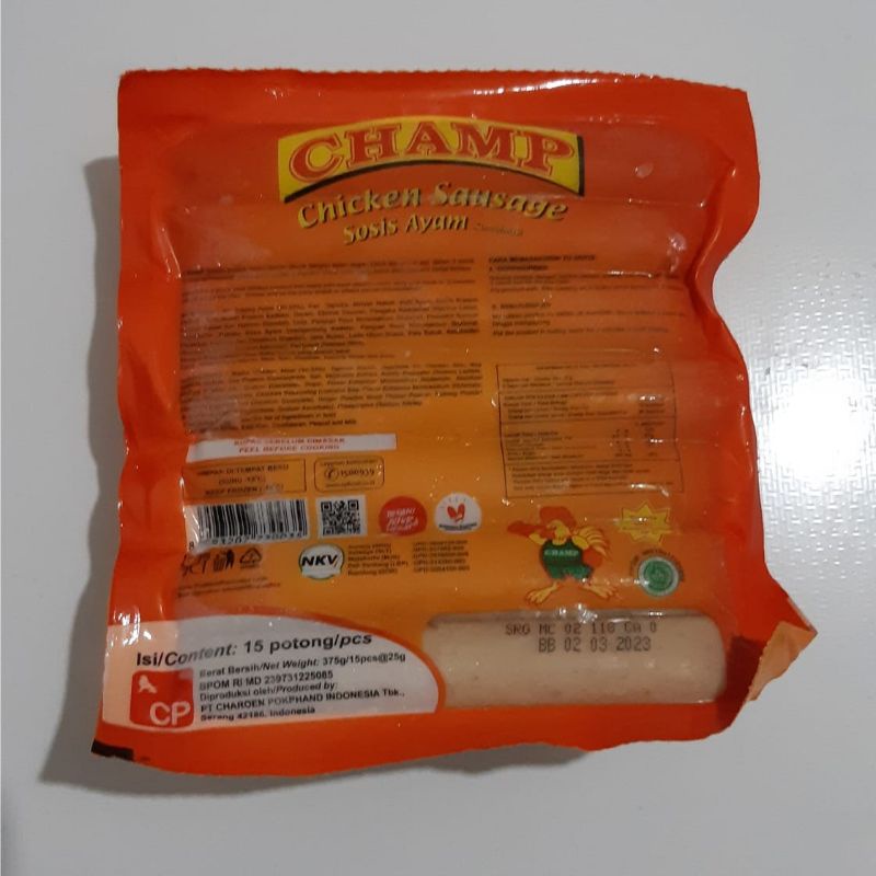 

CHAMP Sosis Ayam 375gr 15s