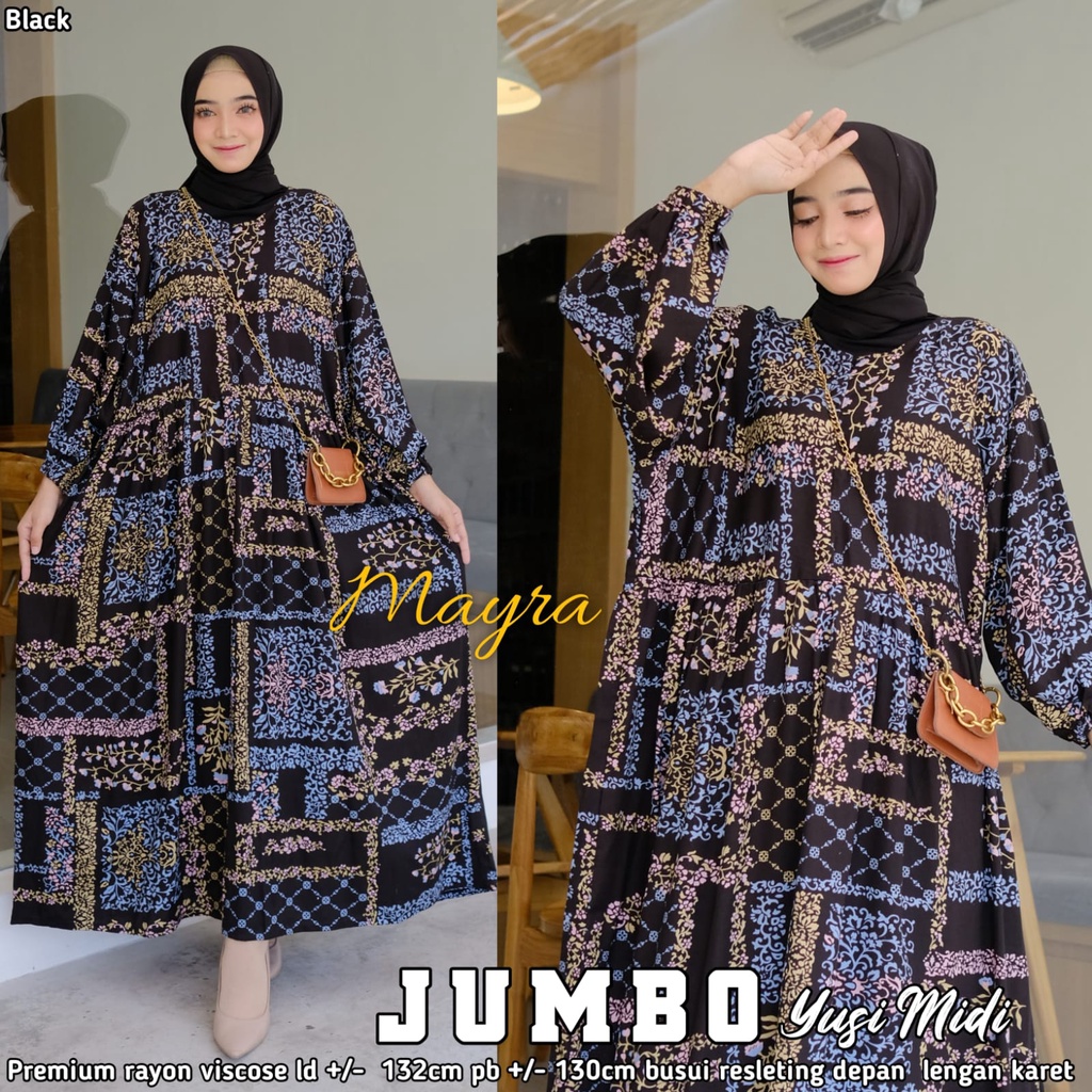 Baju GAMIS XXXXL LD 140 JUMBO Super PB 140 TOYOBO - BADAN GEMUK IBU HAMIL UKURAN BIG SIZE 298-6