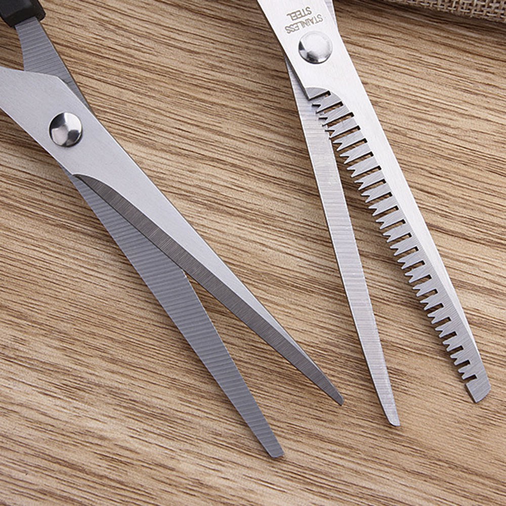 【COD Tangding】3pcs/set Haircut Baby Children Barber Scissors Set Thinning Flat Shear Adult Beauty Tools