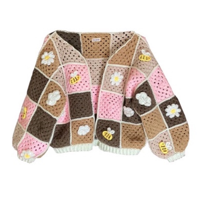 Jual Choco Patchwork (cardigan rajut) | Shopee Indonesia