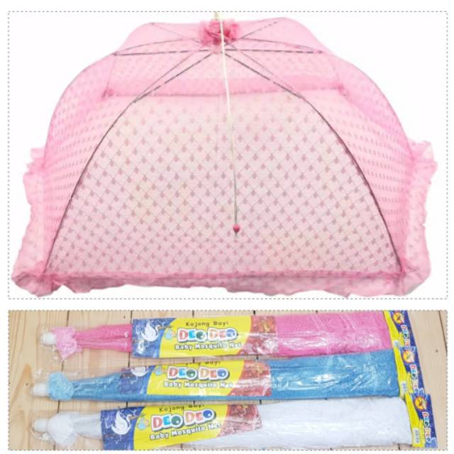 Kojong Bayi Size Jumbo &amp; Size Standard Deo Deo 76 Cm / 66 Cm Kelambu Bayi Lipat SNI