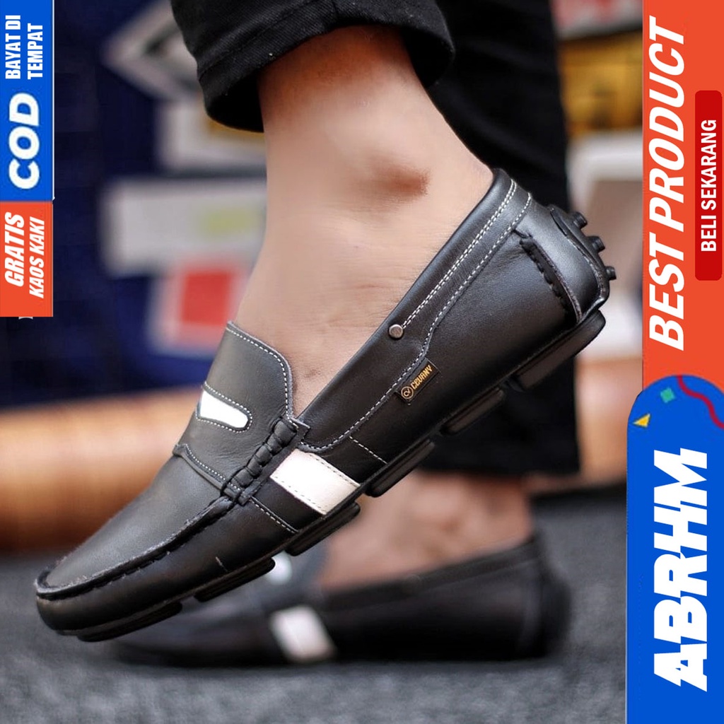 Abrhm Velas - Sepatu Formal Pria Pantofel Kulit Asli