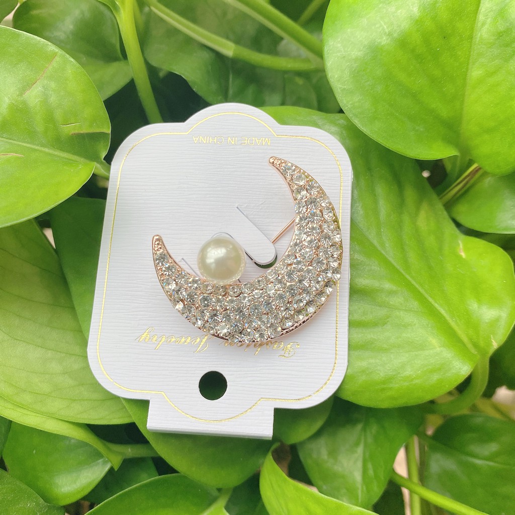 Baru Kreatif Mutiara Pin Bros Berlian Imitasi Bros Elegan Cukup Gaya Bros Mutiara Bros-7#