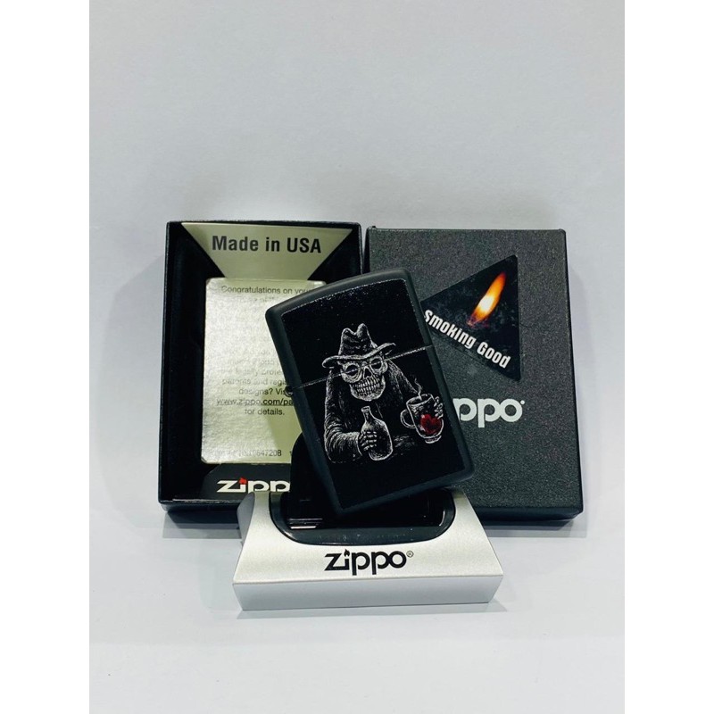 ORIGINAL ZIPPO 49254 BAR SKULL