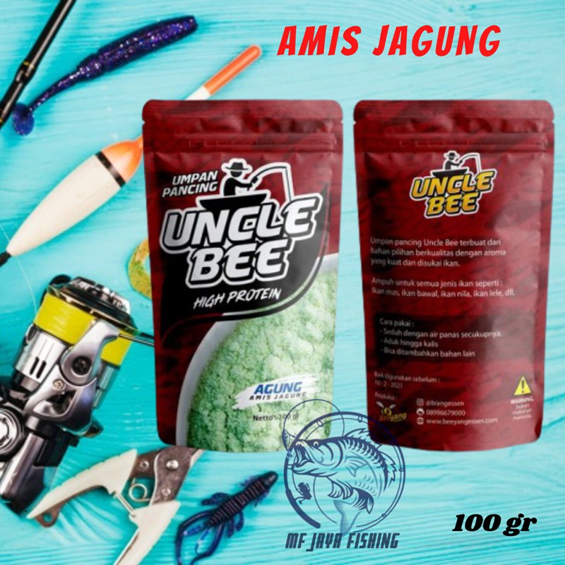 UMPAN LELE GALATAMA TERBAIK PAKAN LELE HARIAN UNCLE BEE AMIS JAGUNG 100GR