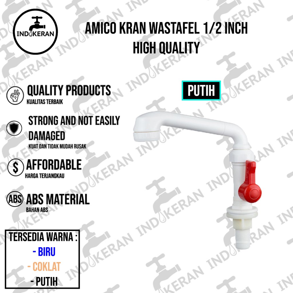 AMICO - Kran Wastafel - 1/2 Inch - High Quality