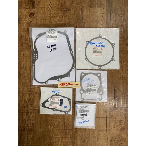 Paking set klx 250 dtracker 250 dan ninja rr mono ninja 250 sl overhoul turun mesin original sparepa