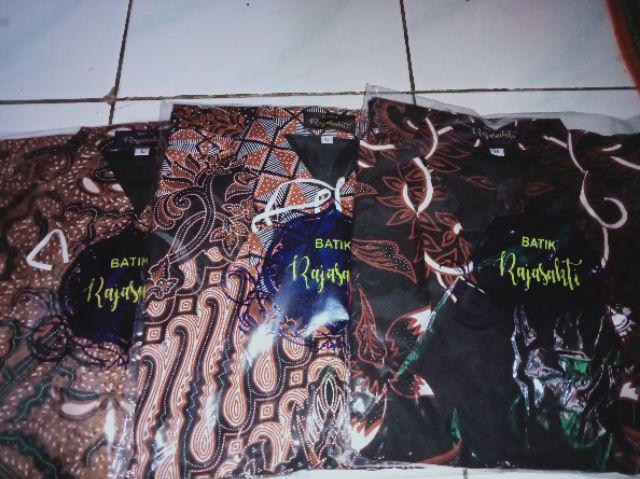 Atasan Kemeja Batik Pria Lengan Pendek Premium Wiraditya 2 Full Furing Rajasakti Solo Ori