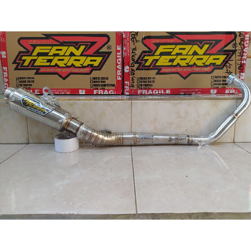 knalpot fanterra satria fu standat porting 155cc