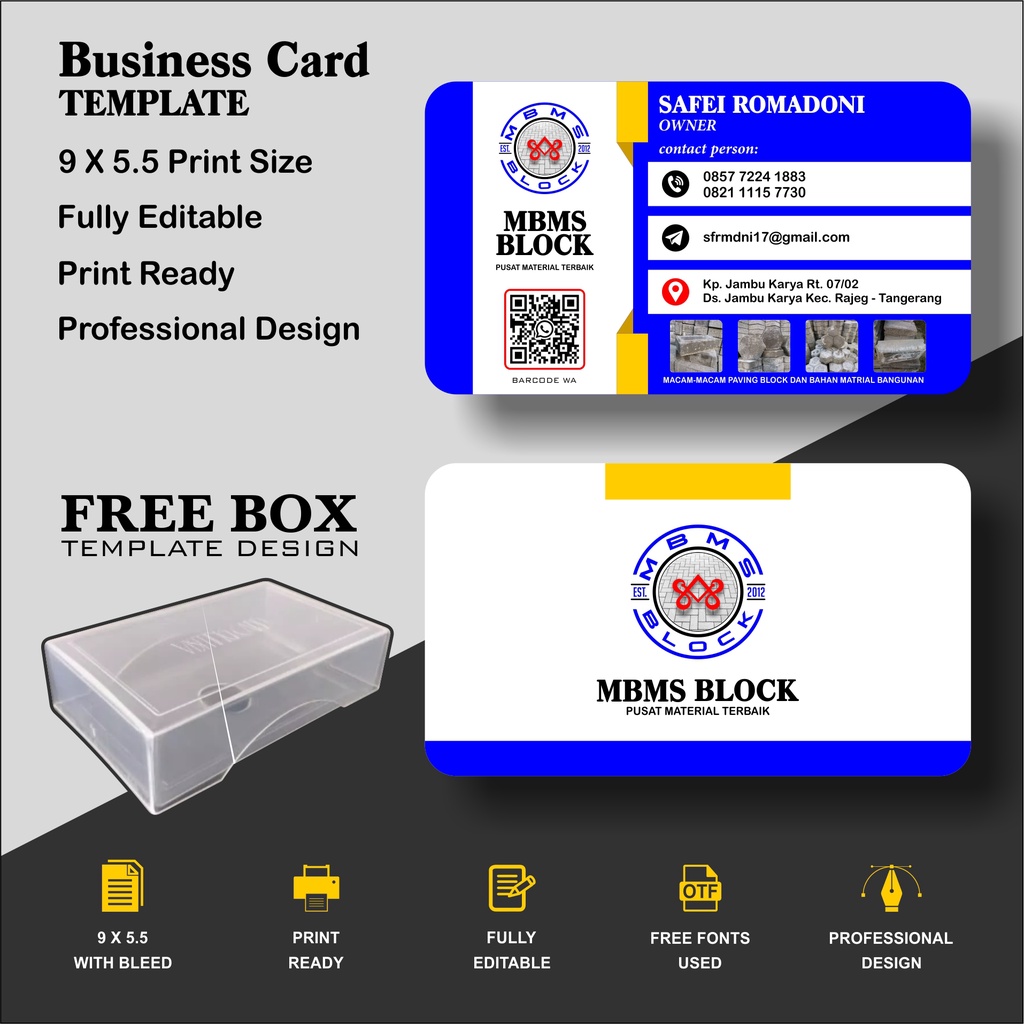 

CETAK KARTU NAMA (NAME CARD)