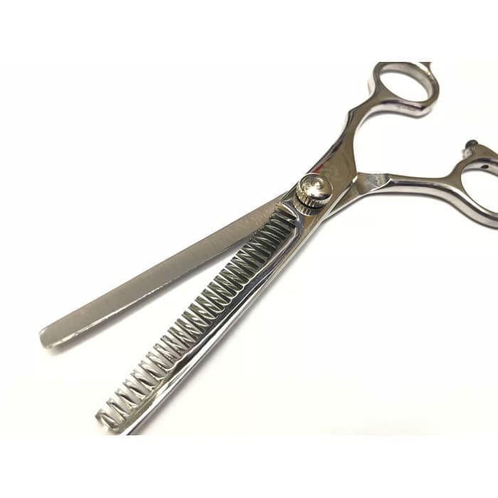 Gunting SASAK Potong Rambut Full Stainless Steel Berkualitas Leicheng Hairdressing Scissors Pro