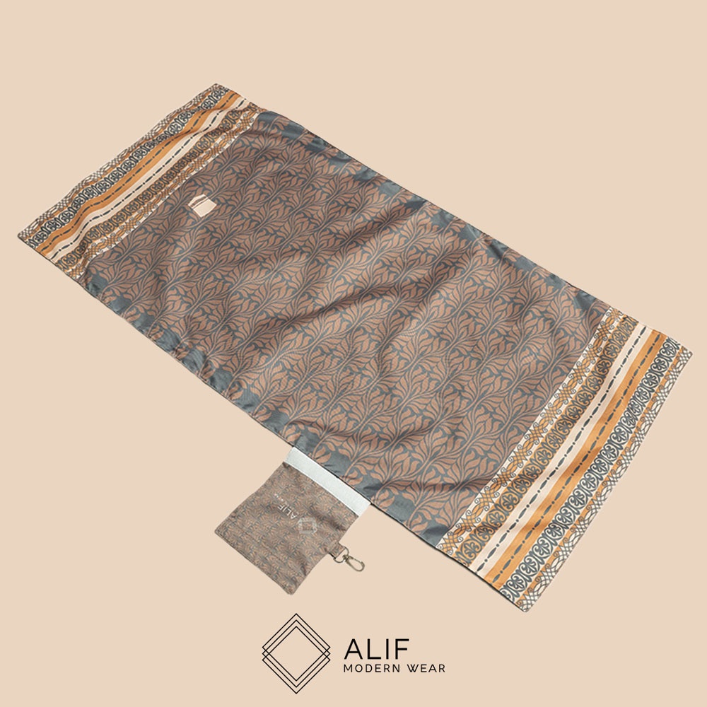 ALIF SAJADAH GENGGAM TRAVEL / SAKU / PORTABLE / WATERPROOF ( ALIF MODERN WEAR SJG-0156 )