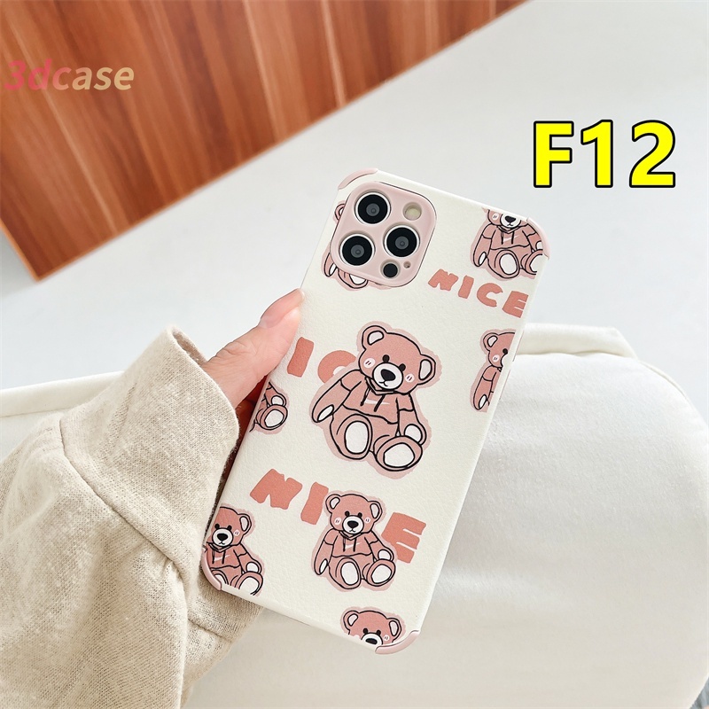 Soft Case TPU Motif Nice Beruang Untuk Xiaomi Redmi 9 9C NFC 9A 9i 9T 9 PRO Power 10X POCO M2 PRO Redmi Note 9 8 10 10S 9 PRO MAX 9S Xiaomi POCO X3 NFC X3 PRO M3 A15 A15S A54 Lamb Skin Leather Camera Lens Protection Phone Case