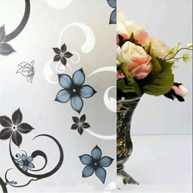 Sticker kaca sticker kaca film sticker kaca sanblast sticker kaca motif bunga bintang