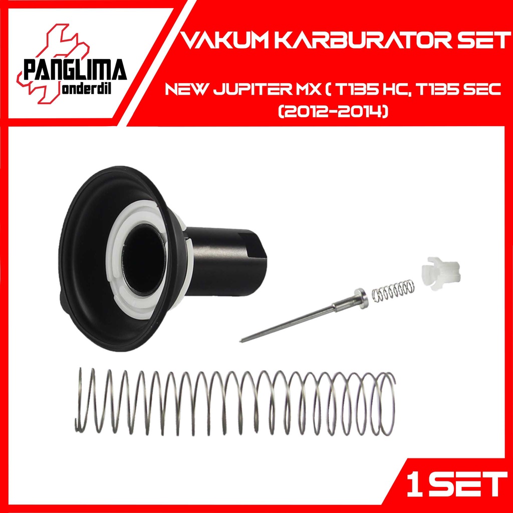 Vakum Karburator Set Jupiter MX 135 New 2012-2013-2014 T135 HC-T135 SEC Vacum Carburator Assy Karet-Jarum-Per Skep-Sekep