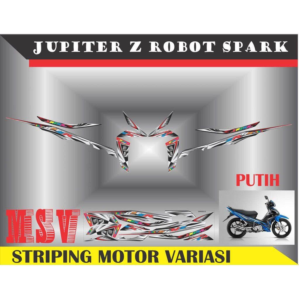 striping stiker decal Jupiter z robot shark
