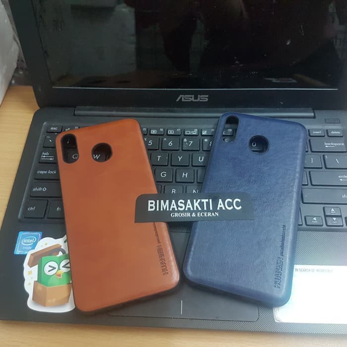 Samsung Galaxy M20 Softcase TPU Leather Case Kulit Huanmin