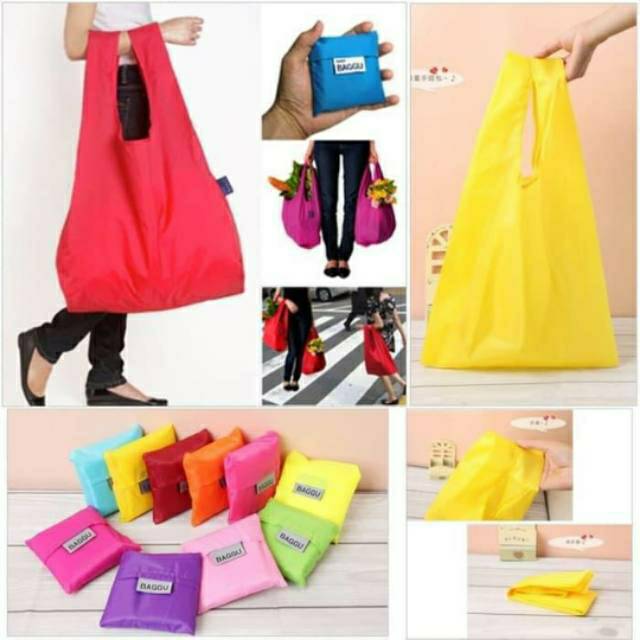 Baggu Shopping Bag Tas Belanja Baggu Jinjing Modis Lipat Kantong - Tas Tote Bag Baggu