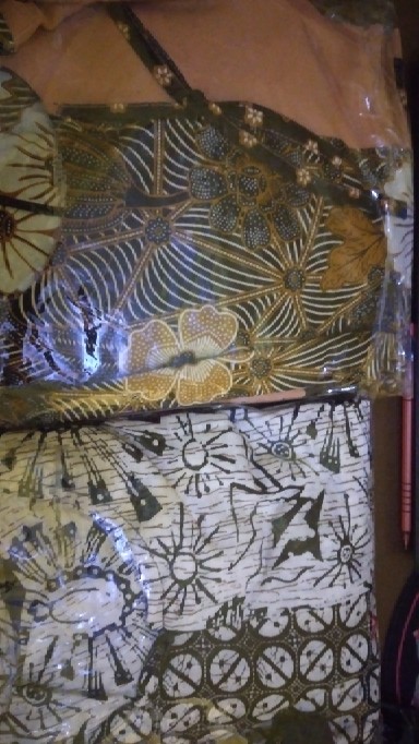 Tey-17 Batik Wanita Asj Sa Hrb026 Kenongo Kemeja Tosca Pendek