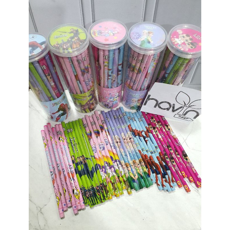 PENSIL MURAH/PENCIL fancy lucu anak anak-Pensil isi 36pc