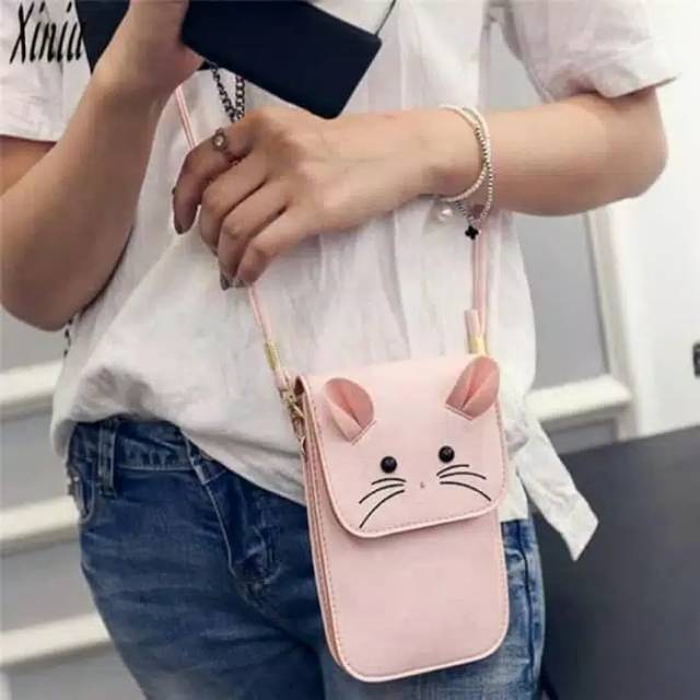 =TIKUS= TAS SLEMPANG HP/MINI SLING BAG/MOUSE/HP TAS TIKUS/TAS FASHION