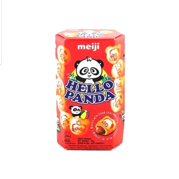 

MEIJI HELLO PANDA BISCUIT COKLAT CREAM 45G