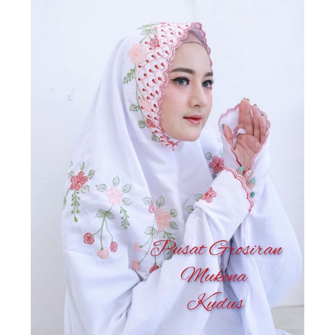 MUKENA POLINO MUKENA LAJURAN MUKENA TERUSAN MUKENA SANTRI PUTRI MUKENA BORDIR MOTIF RAMPYAK, SIMPEL