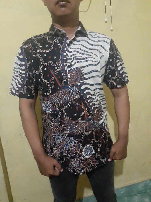 Batik Kalongan | Kemeja Batik Printing Lengan Panjang Motif Murai