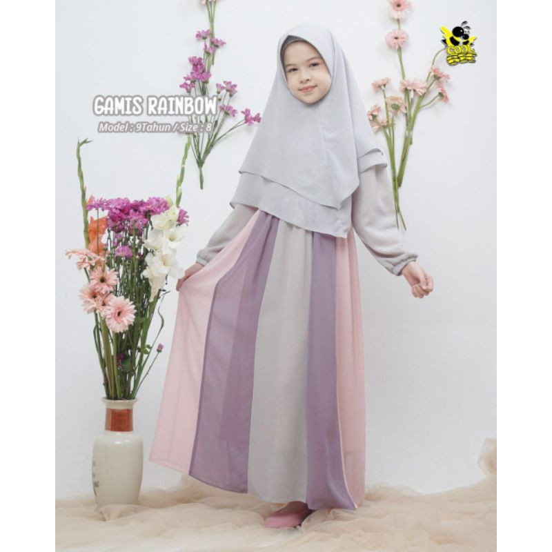 Gamis Anak Gamis Rainbow by Coolbee