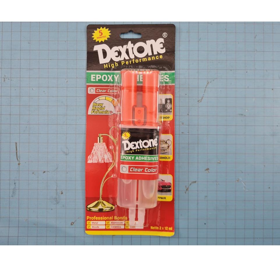 

✪IMPORT✪ DEXTONE LEM EPOXY RAPID CLEAR BENING 5 MENIT 24ML SUNTIK