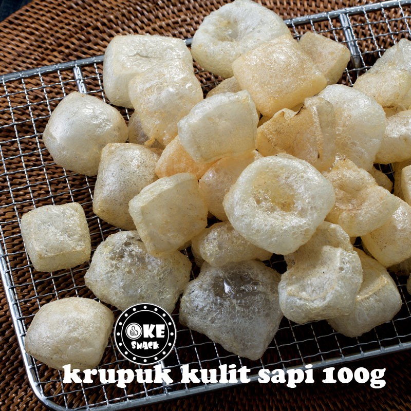 Kerupuk kulit sapi 100gr /kerupuk padang/rambak | Shopee Indonesia