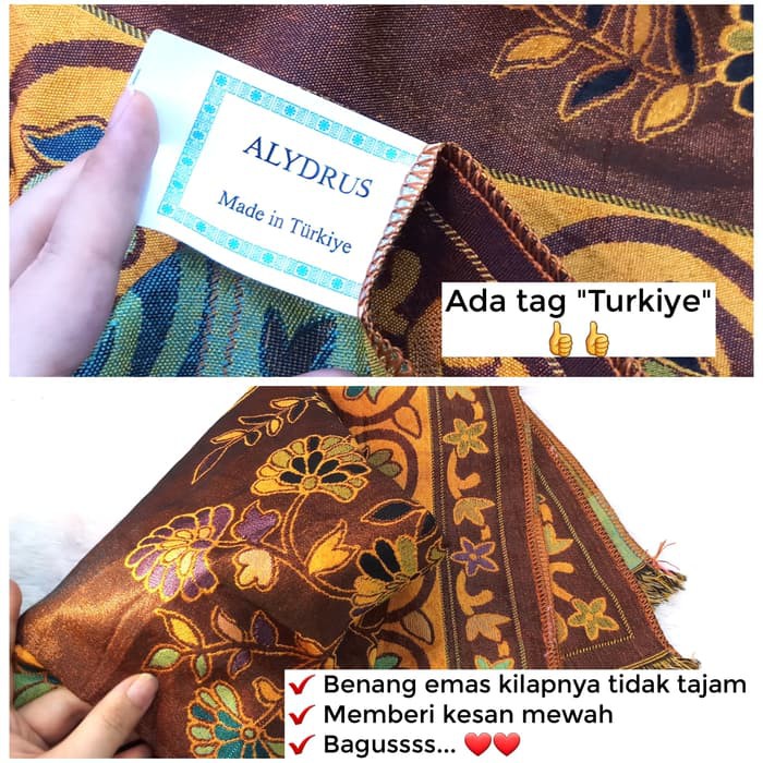 sajadah tas ALQAYYUM travel turki benang mas mas/bahan berkualitas dan bisa bayar ditempat/COD