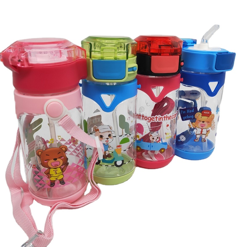 MARKASSHOP66--BOTOL MINUM ANAK LUCU MOTIF ANIMAL 450 ML KODE 2556