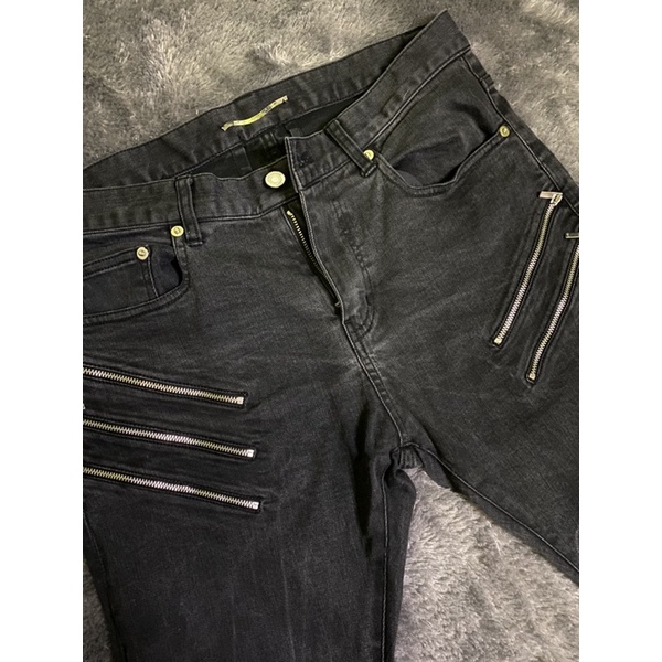 Saint laurent Zipper Black jeans ss14 second / preloved