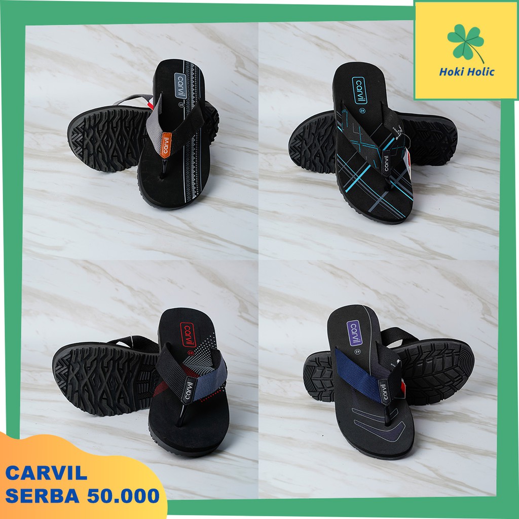  SANDAL  JEPIT CARVIL PRIA  DEWASA TERBARU  PROMO SERBA 50 000 