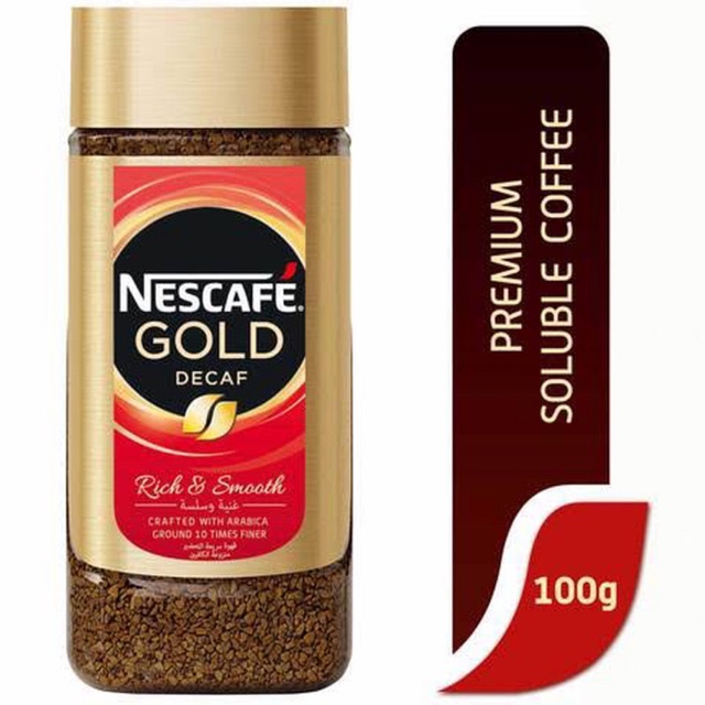 

KOPI COFFEE NESCAFE GOLD INSTANT DECAF ARABICA AND ROBUSTA 100 Gram