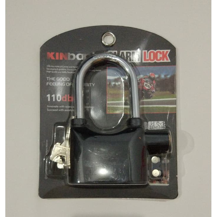 Gembok Alarm - Alarm Lock - Alarm Anti Maling - Kunci Cakram Motor