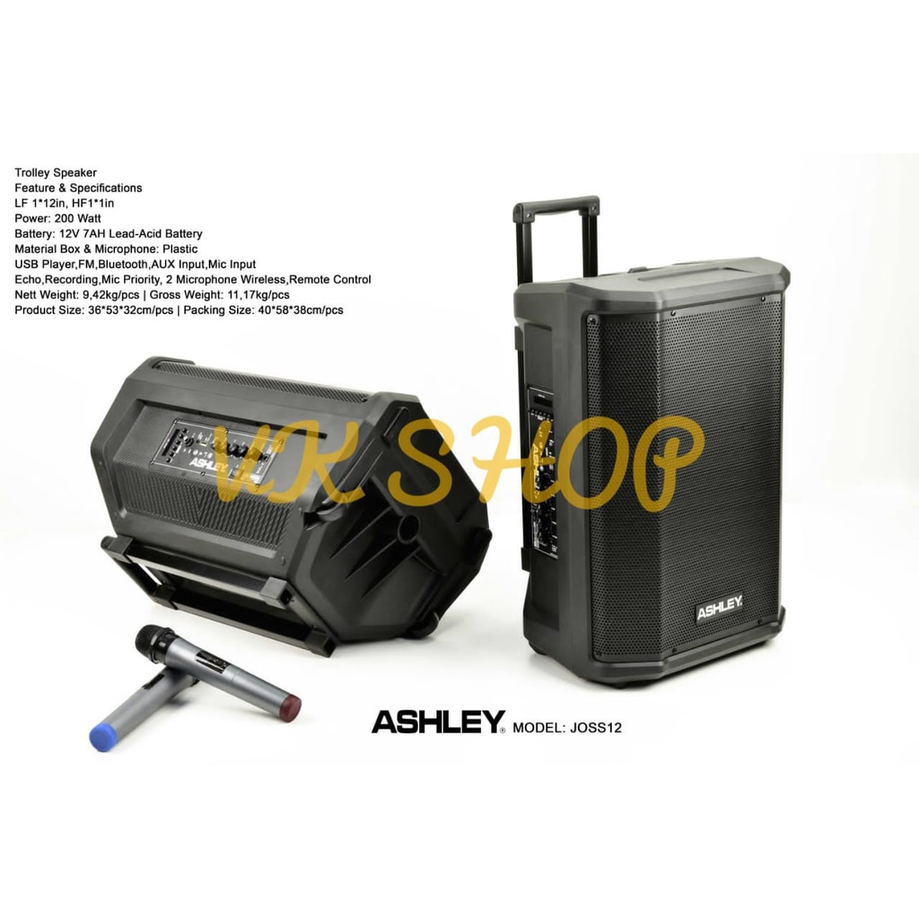 SPEAKER PORTABLE MEETING WIRELESS ASHLEY JOSS 12 / JOSS12 ORI12 INCH